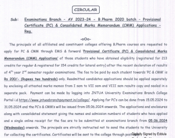 JNTUA Examinations Branch